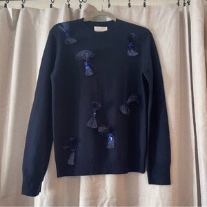 3.1 Phillip Lim Embellished Tassel Wool Yak Cashmere Blend Sweater